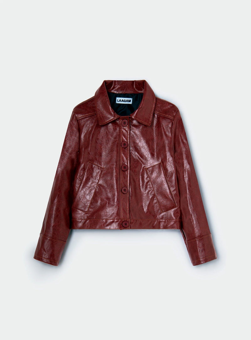 LAAGAM ALEXA BURGUNDY JACKET