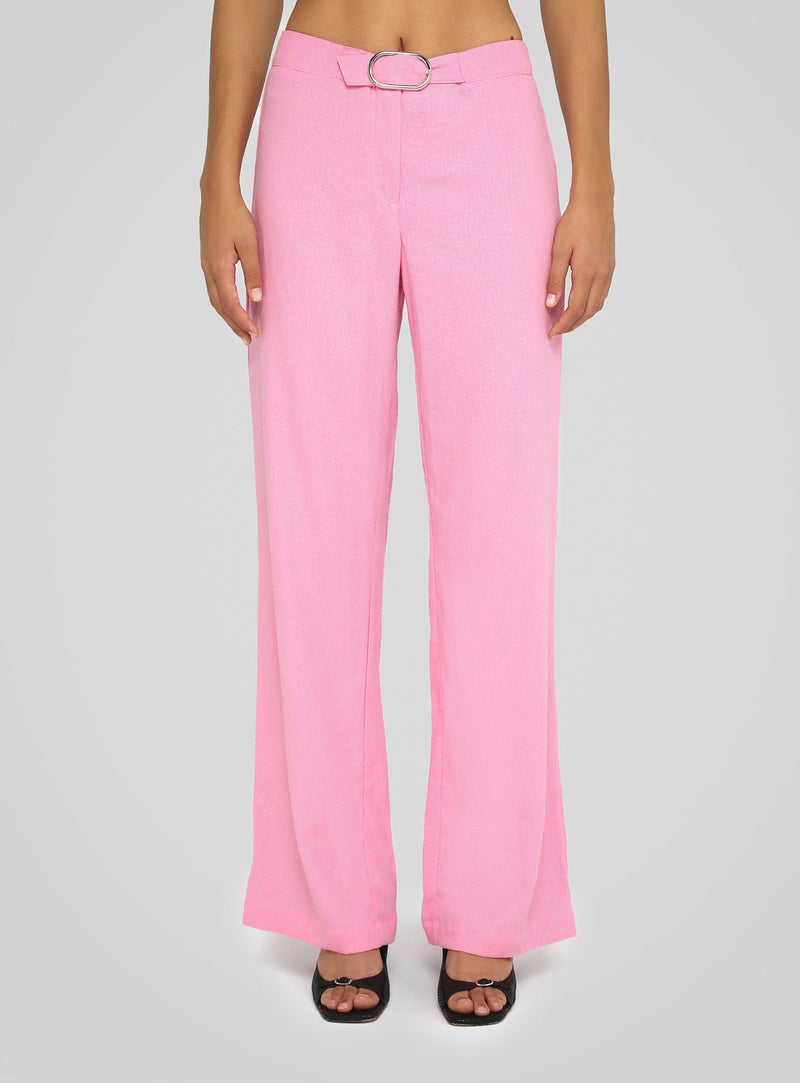 LAAGAM BESO PINK LINEN PANTS