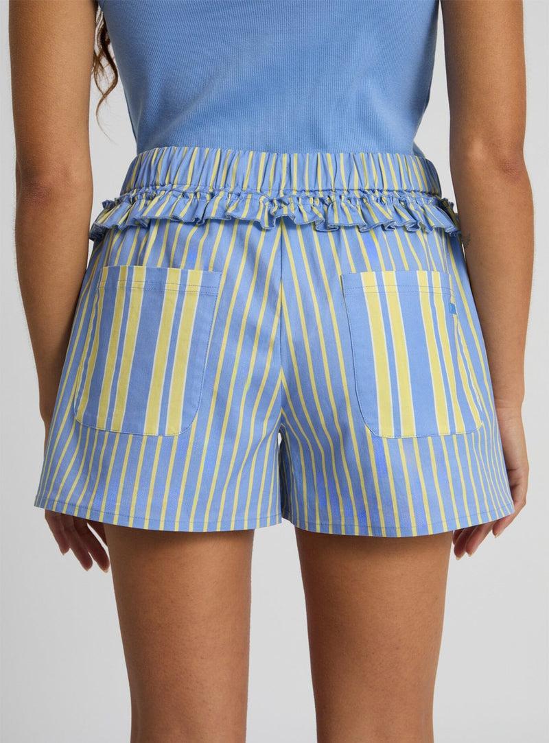 LAAGAM CAOS BLUE POPLIN BOXER PANTS