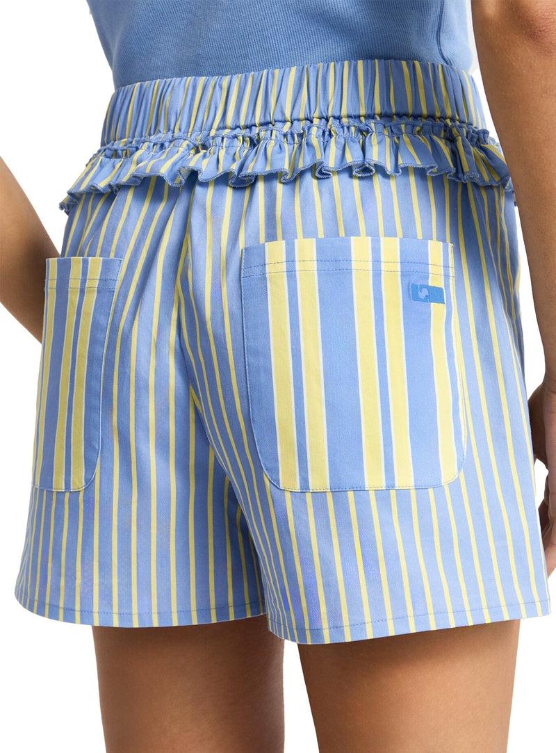 LAAGAM CAOS BLUE POPLIN BOXER PANTS