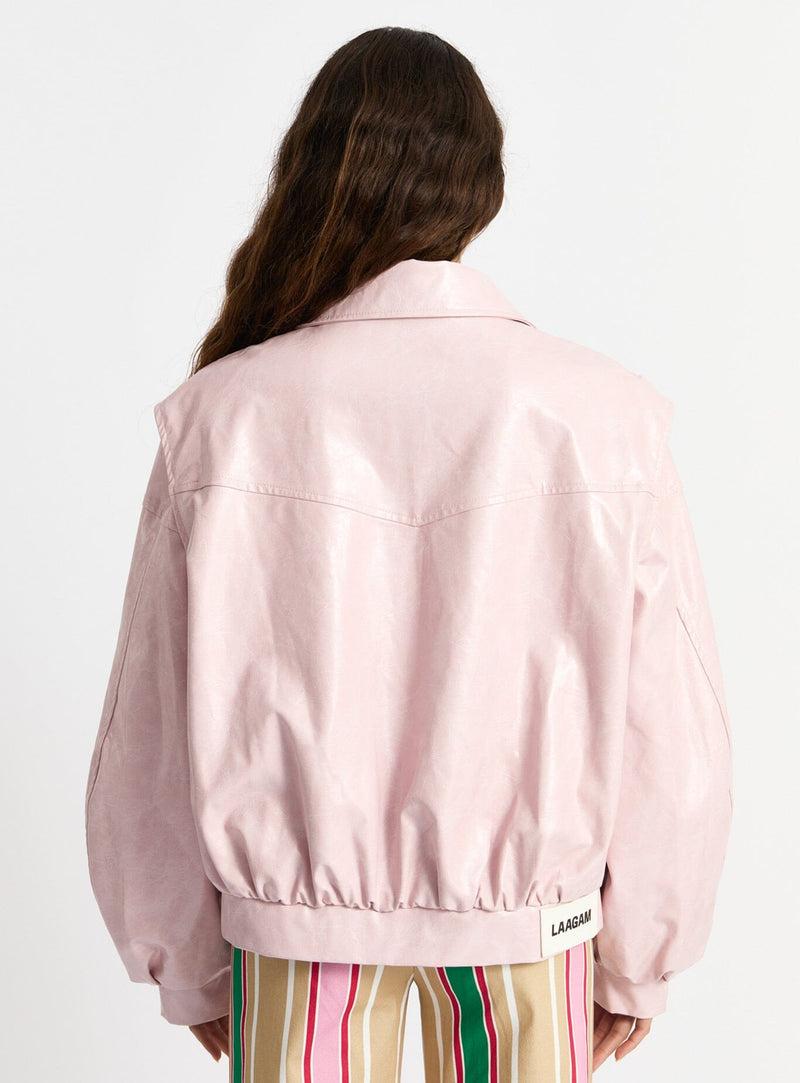 LAAGAM CUPIDO PINK BOMBER JACKET