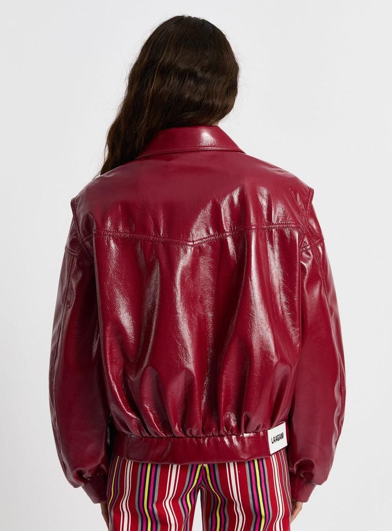 LAAGAM CUPIDO RED BOMBER JACKET
