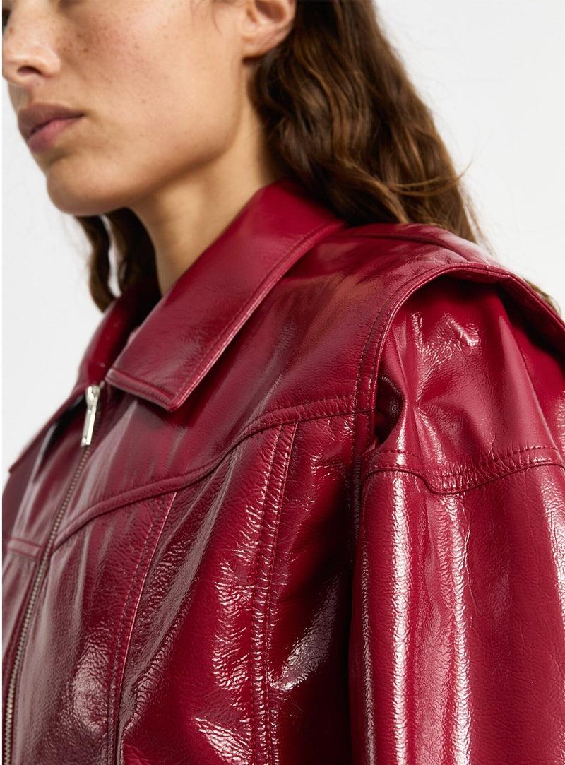 LAAGAM CUPIDO RED BOMBER JACKET