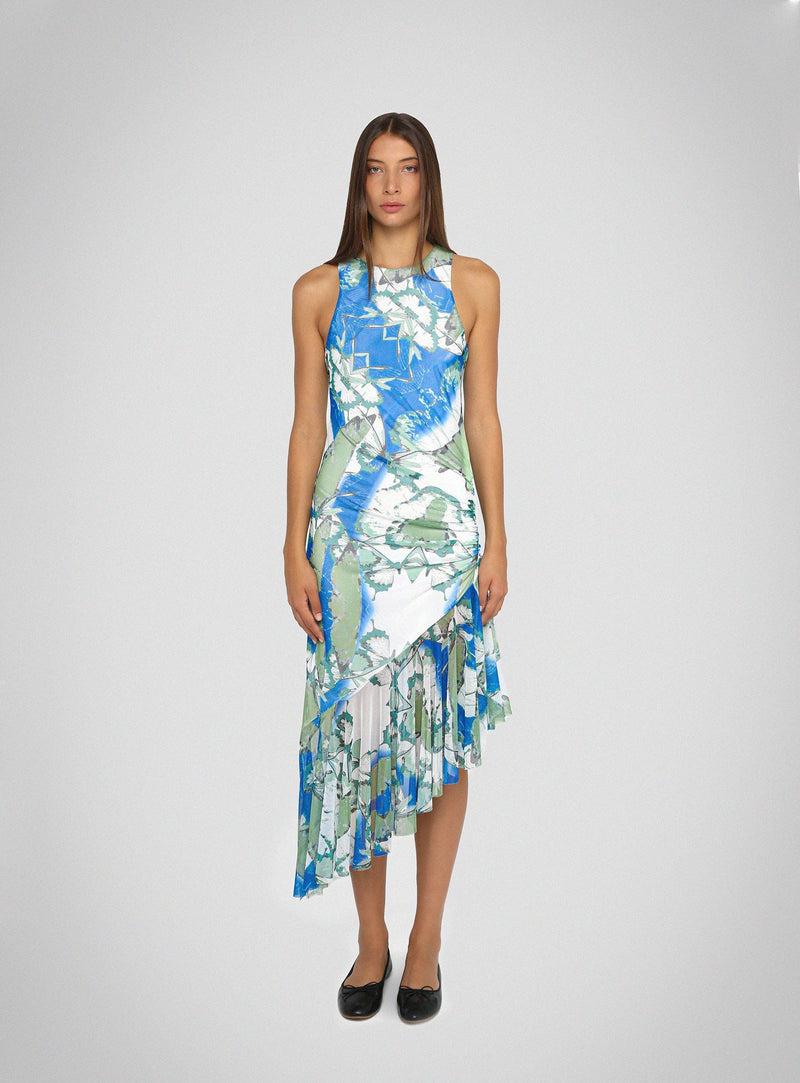 LAAGAM DELTA TULLE ASYMMETRIC DRESS