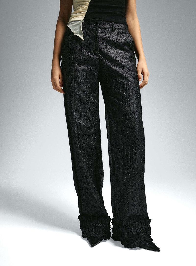 LAAGAM ERICKSON EMBROIDERED PANTS