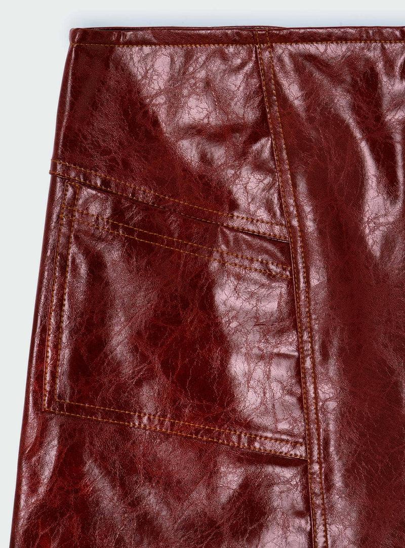 LAAGAM FRANKIE BURGUNDY SKIRT
