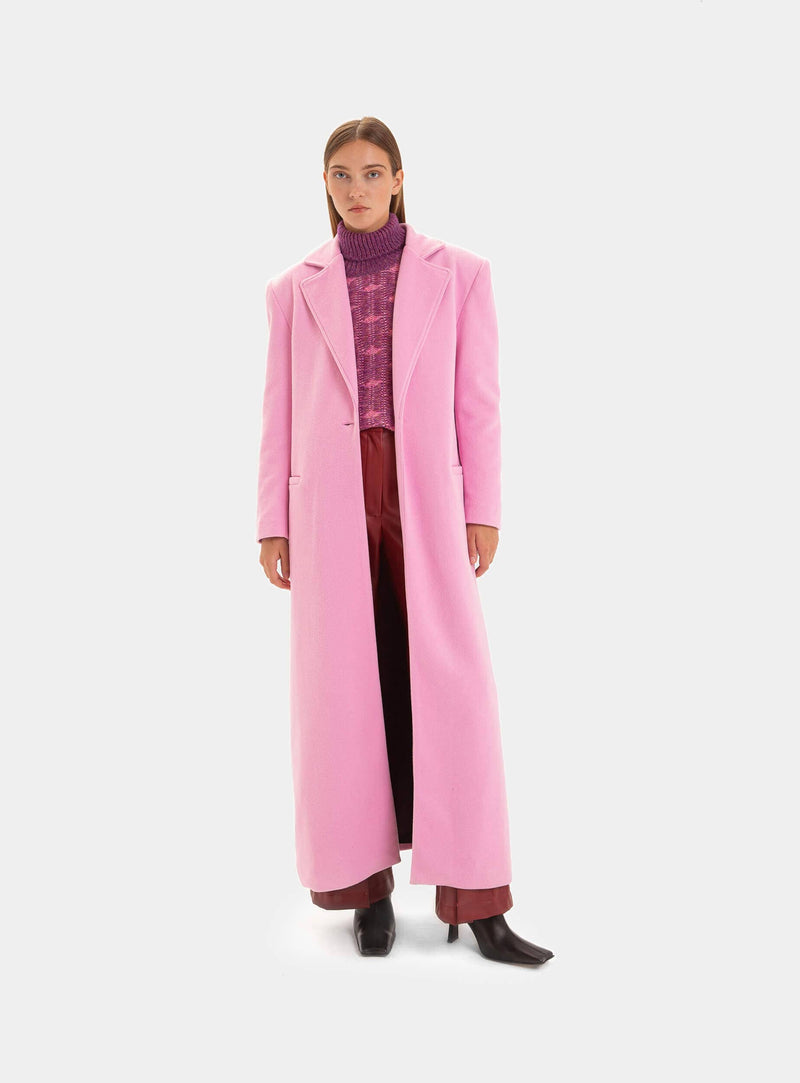 LAAGAM GINA PINK CLOTH COAT