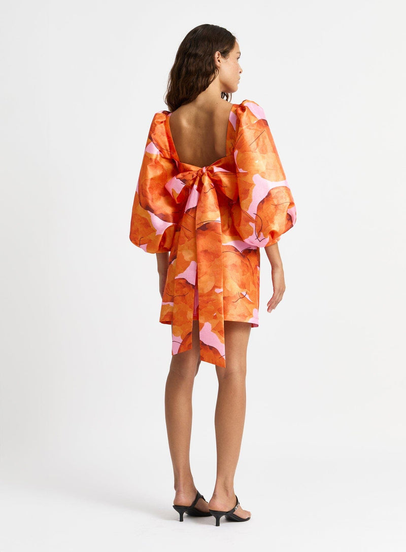 LAAGAM LIZA FLEUR PUFF SLEEVE DRESS