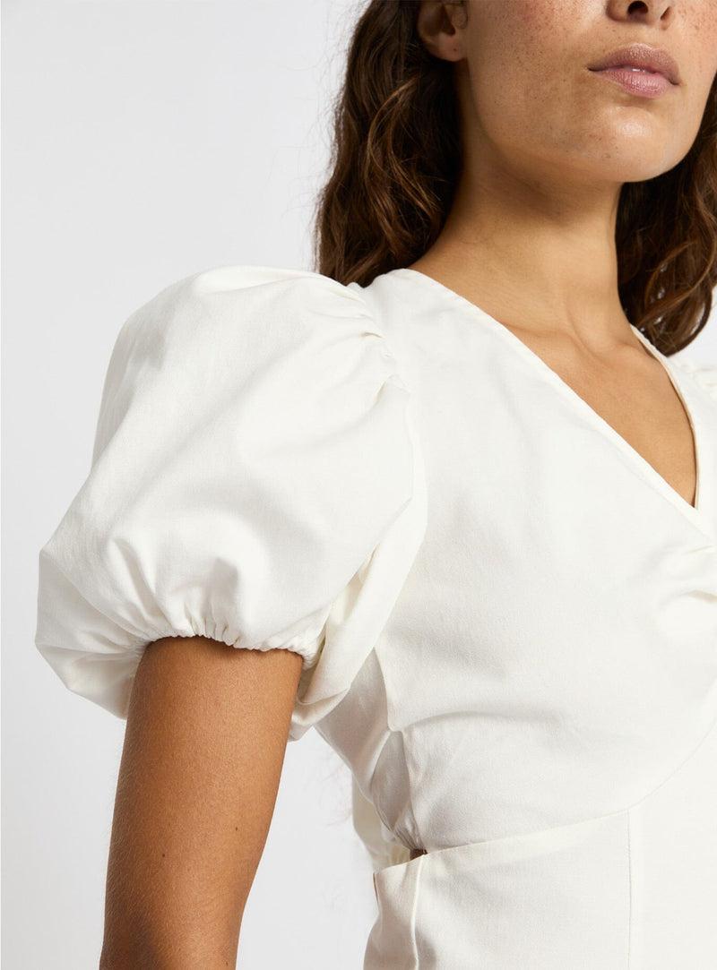 LAAGAM MILLIE WHITE SHORT DRESS