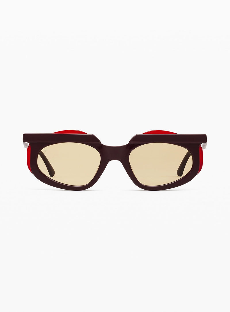 LAAGAM ONA BURGUNDY SUNGLASSES