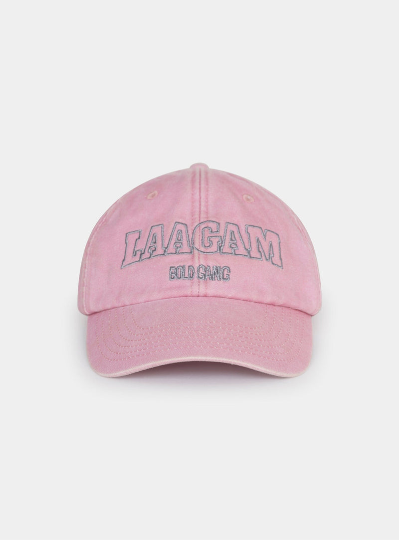 LAAGAM PINK EMBROIDERED LOGO CAP