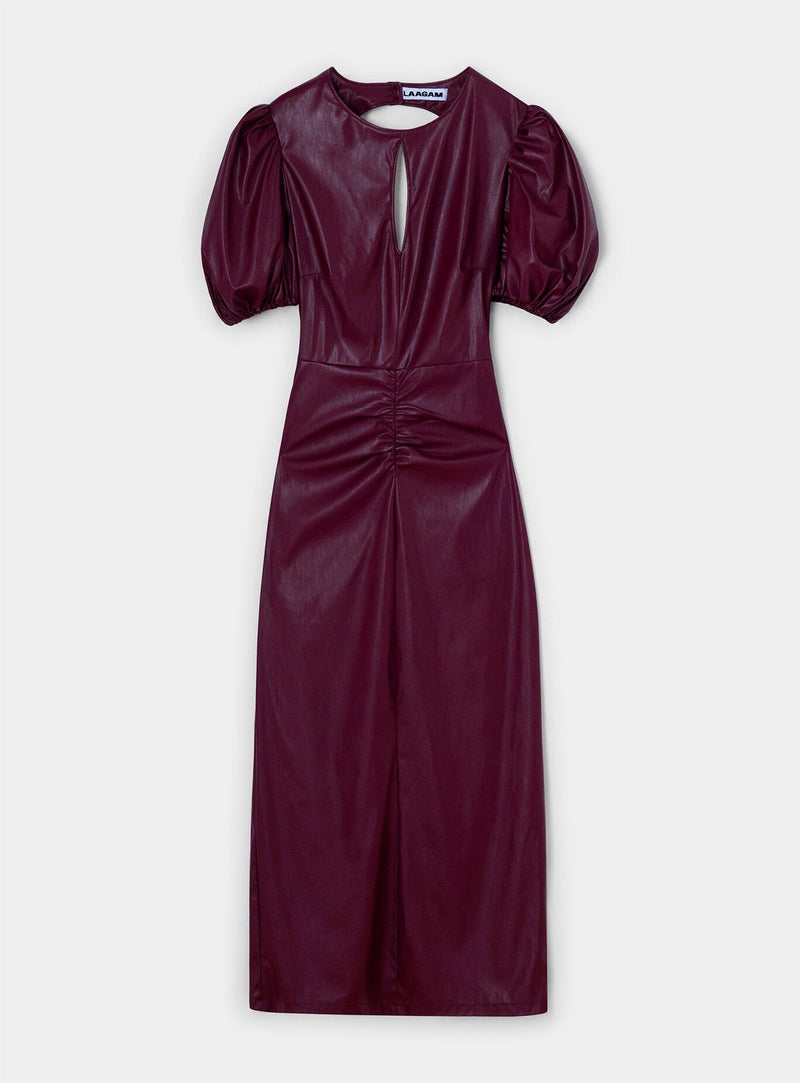 LAAGAM PROVENCE BURGUNDY DRESS