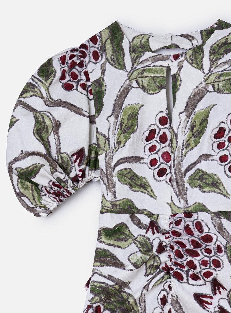 LAAGAM PROVENCE GERD MIDI DRESS