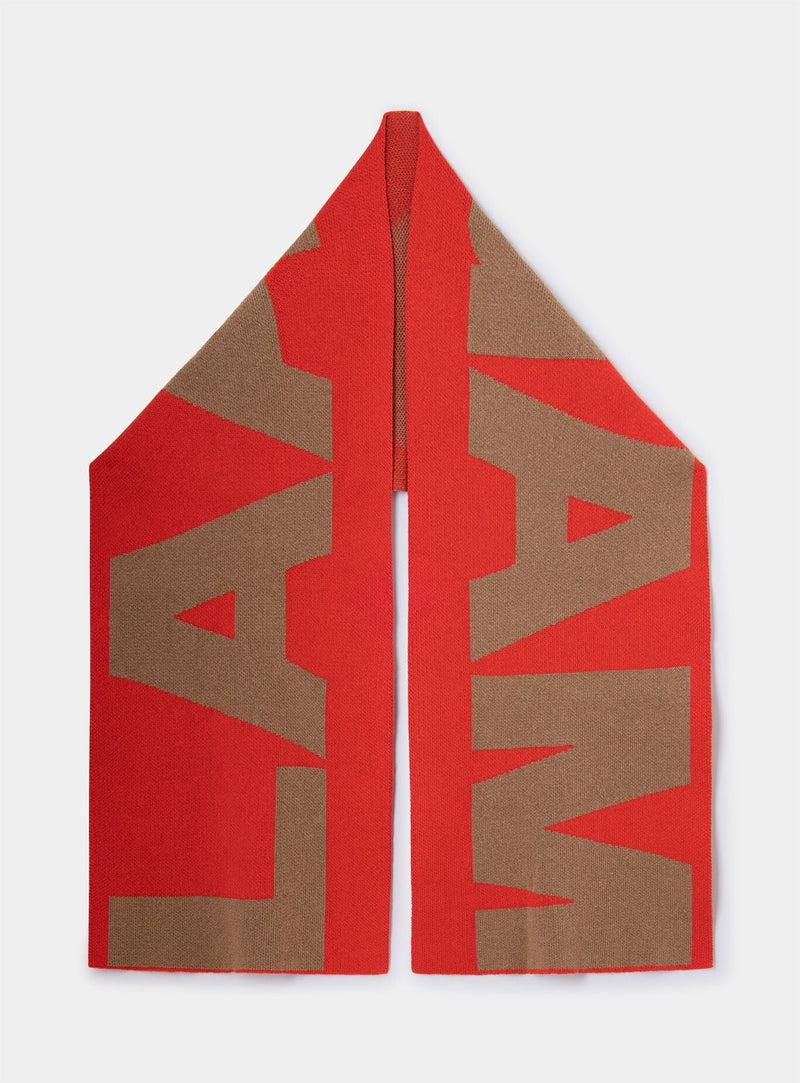LAAGAM SANTA RED LOGO SCARF