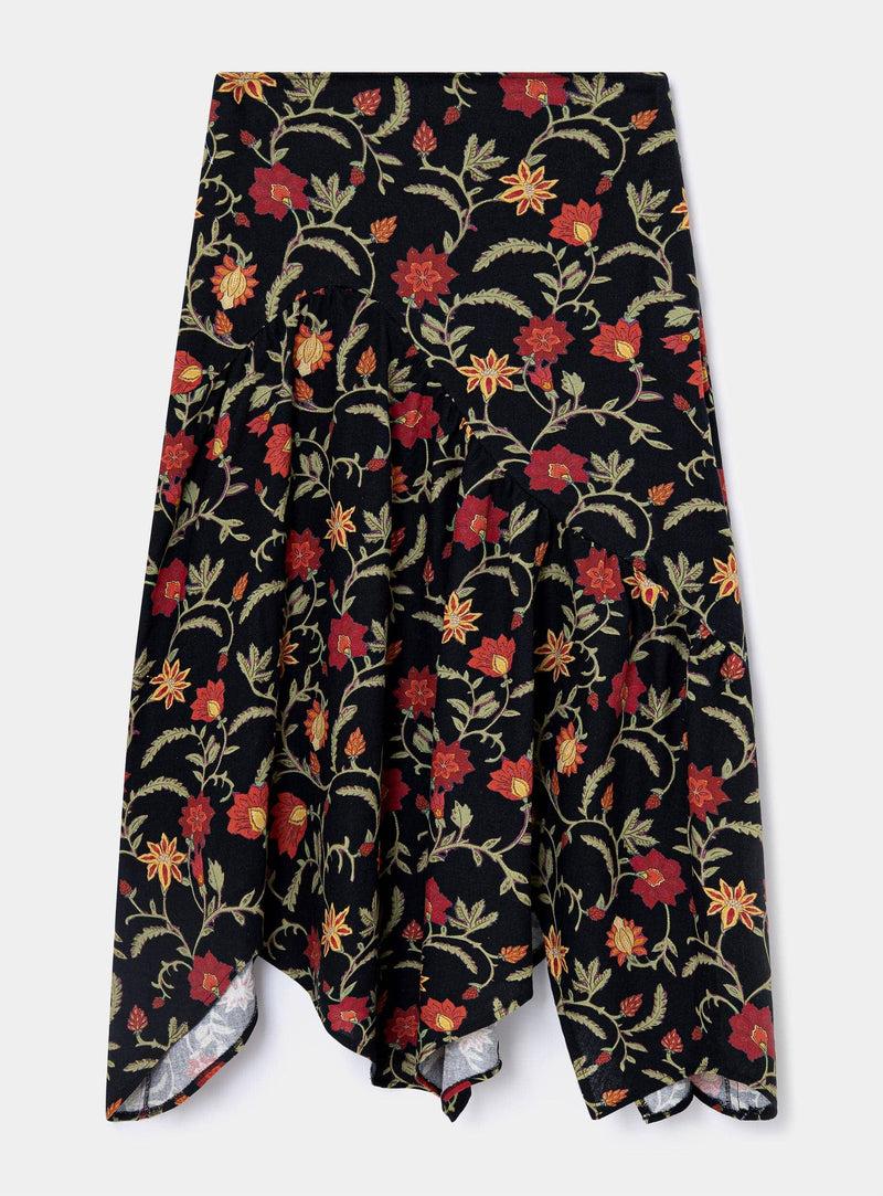 LAAGAM TIJUANA MIDI ASYMMETRIC SKIRT