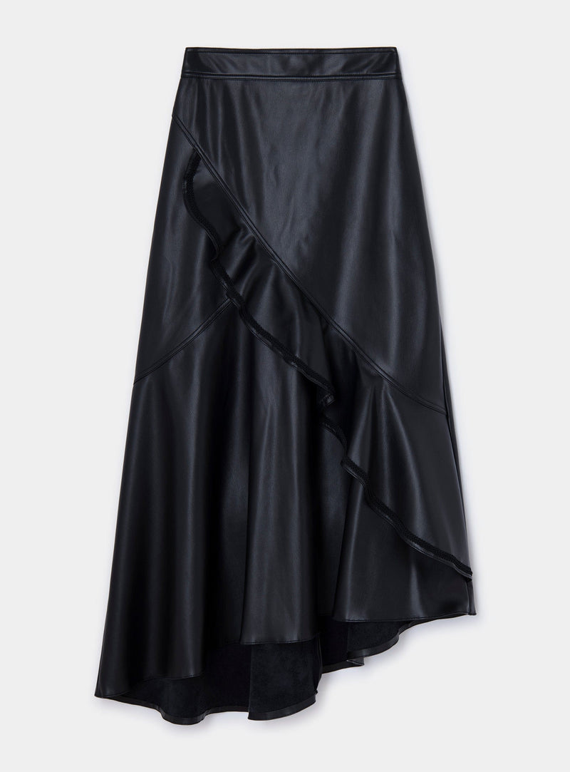 LAAGAM URSULA BLACK LONG SKIRT